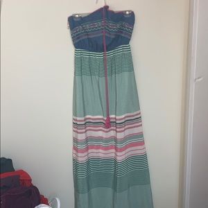 Flying Tomato striped/patterned maxi dress